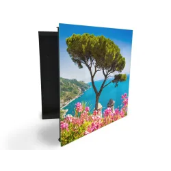 Glasdekor skrinka na kľúče - scénický pohľad Amalfi pobrežie