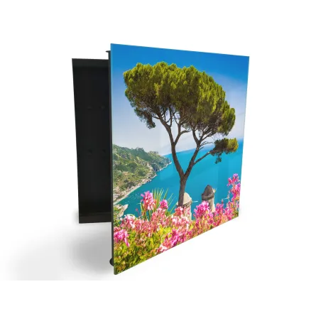 Glasdekor skrinka na kľúče - scénický pohľad Amalfi pobrežie