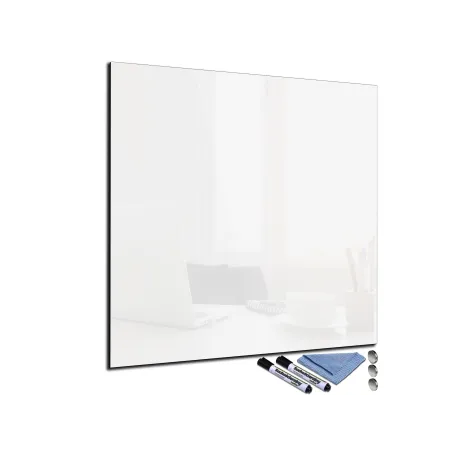 Magneticka tabuĺa zo skla biela i czarna 70x70cm
