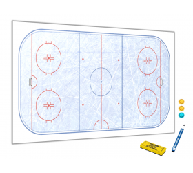 Magnetická metalová tabule - hokej