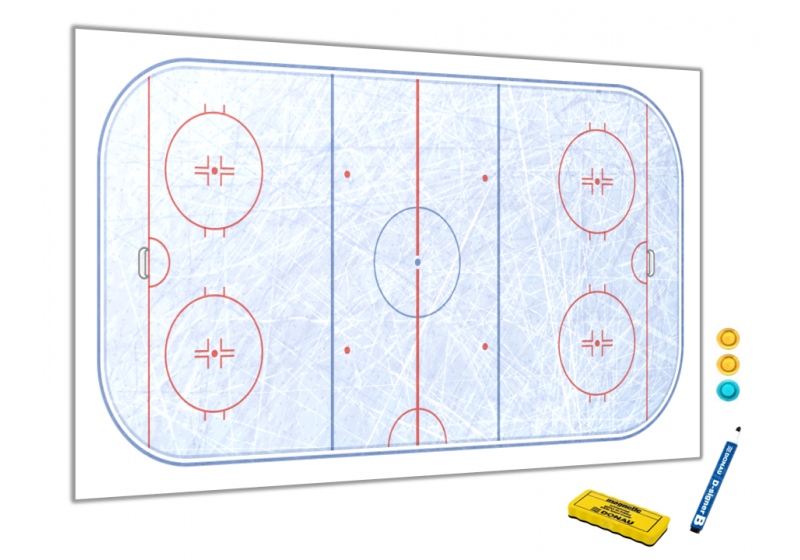 Magnetická metalová tabule - hokej