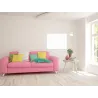 Sklenená magnetická tabuľa abstraktný geometrický vzor