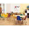 Sklenená magnetická tabuľa detská maľovaná farma