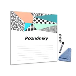Sklenená magnetická tabuľa štvorec