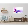 Sklenená magnetická tabuľa abstrakcie fialový motýľ