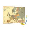 Mapa světa s hlavními městy horizontální