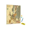 Mapa světa s hlavními městy  vertikální