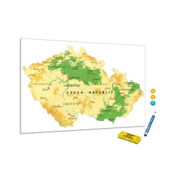 Mapa reliéfu České republiky