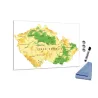 Mapa reliéf České republiky obdélník rozměr  +- 3:2