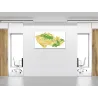 Skleněná magnetická tabule mapa reliéf České republiky