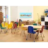 Sklenená magnetická tabuľa vláčik s číslami