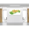 Zemepisná tabuľa- mapa reliéfu Slovenské republiky