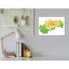 Školná tabuľa - mapa reliéfu Slovenské republiky