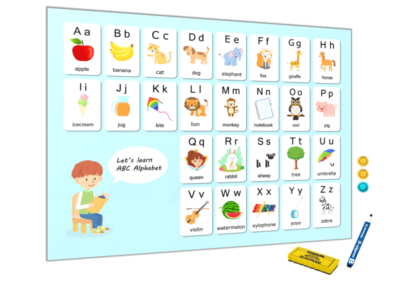 Magnetická tabula - anglická abeceda pre najmenších